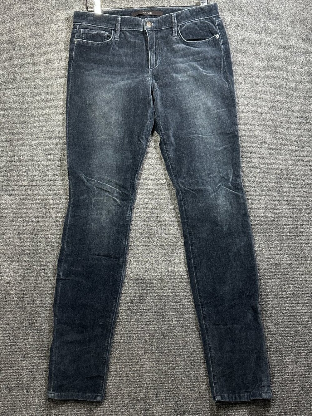 Joes Jeans Womens 32 Jegging Blue Velour Cotton Stretch Dark Wash Pockets Soft